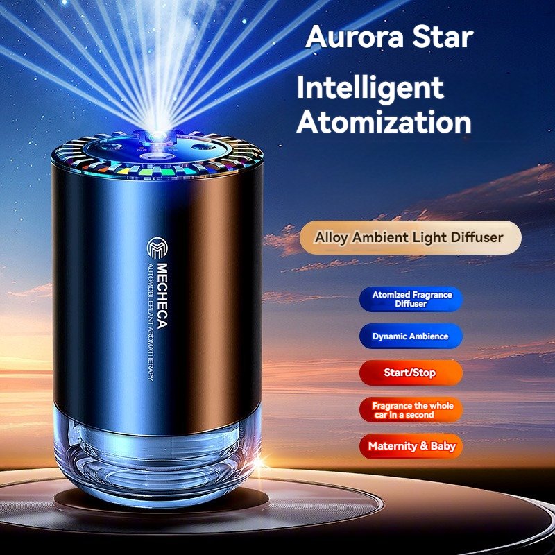 New Products 2025 Unique Scent Oil Non Aroma Auto air Usb White Ultrasonic Essential Smart Mist Vent Mini Electric Car Diffuser