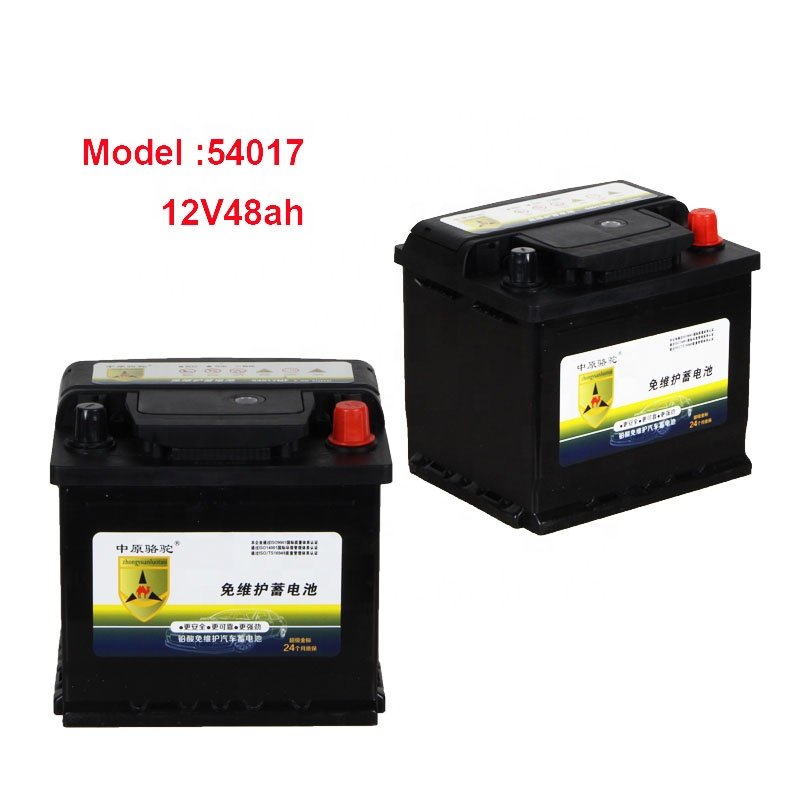 12V 48ah 54017 Car Battery DIN48 Automotive Batteries Factory Wholesale G26 Auto Battery