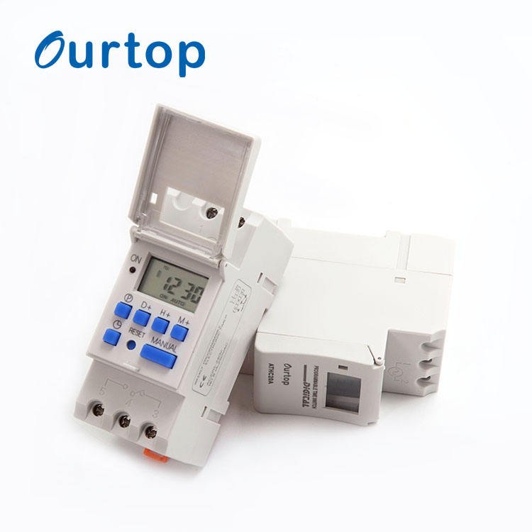 Auto Electronic LCD Program Time Switch 220VAC Digital Time Switch With 18 on / Off Programs Timer Switch