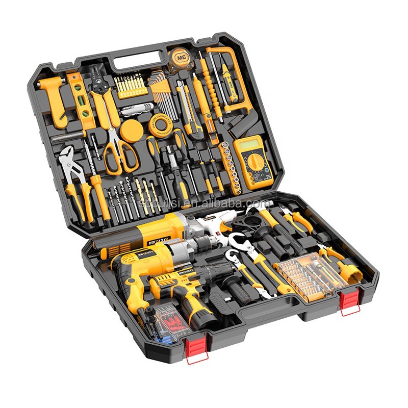 Cordless Power Tool Kit Hand Wrench Machine Set with Tool Box Electrified Drill Taladros Tool Sets