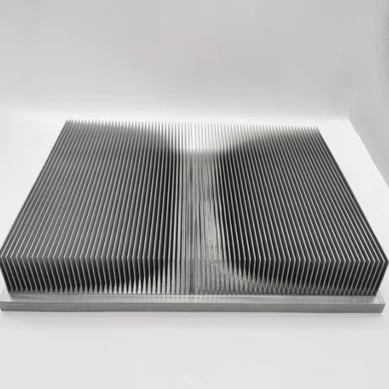 High Power New Energy Aluminum Profiles Insert Fin Heatsink With Riveted Design