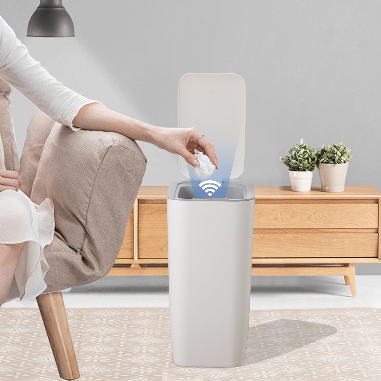J&L OEM Household Easy-Install Non-Slip Garbage Container Durable and Secure Trash Solution Perfect for Any Home Setting