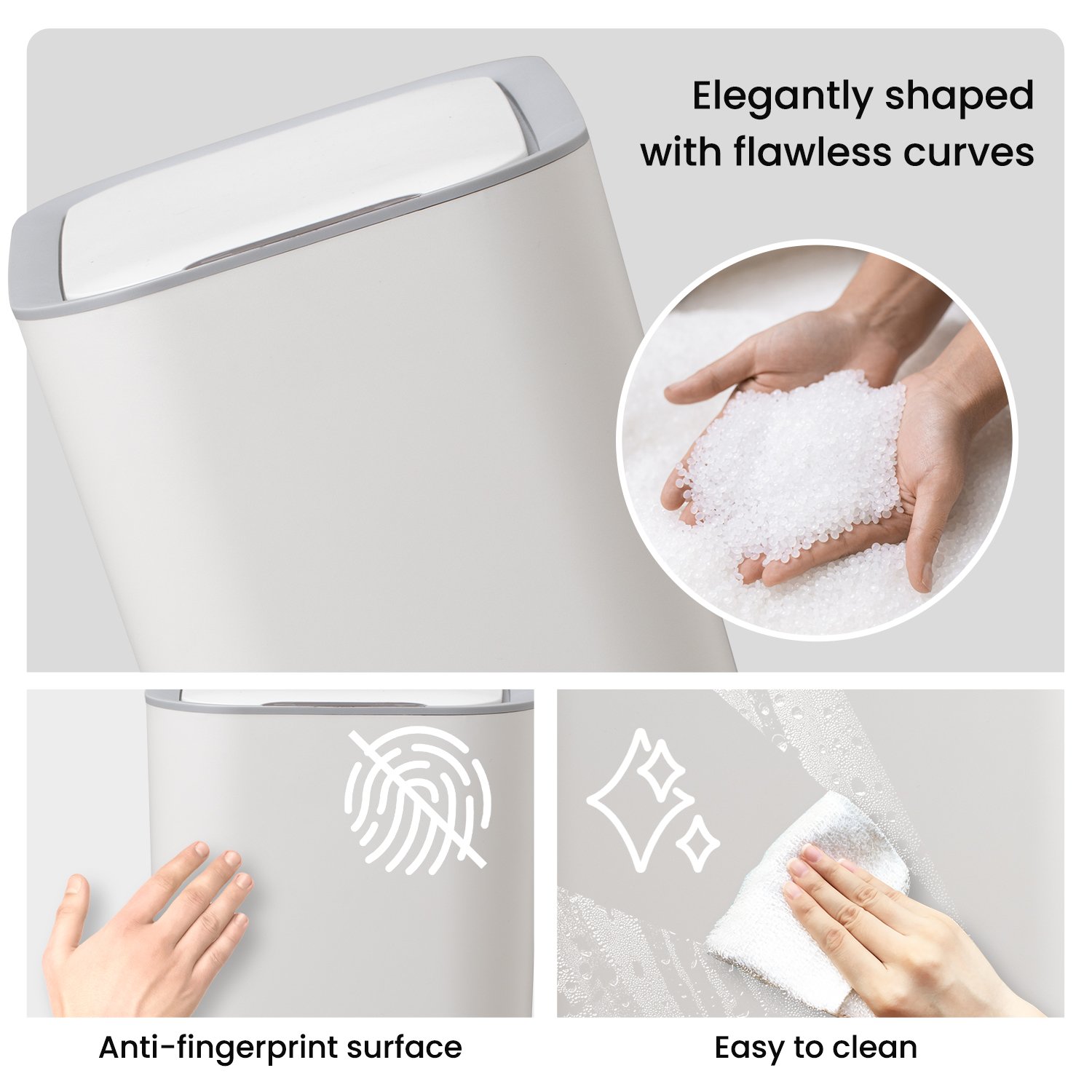 J&L OEM Household Easy-Install Non-Slip Garbage Container Durable and Secure Trash Solution Perfect for Any Home Setting