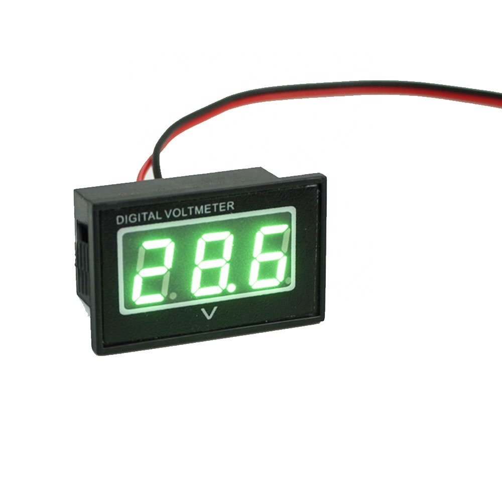 V40D Waterproof Car Battery Detector 0.36 Inch Blue LED Digital Voltmeter DC 2.5-30V Auto Gauge Mini 12V Volt Tester Panel Meter