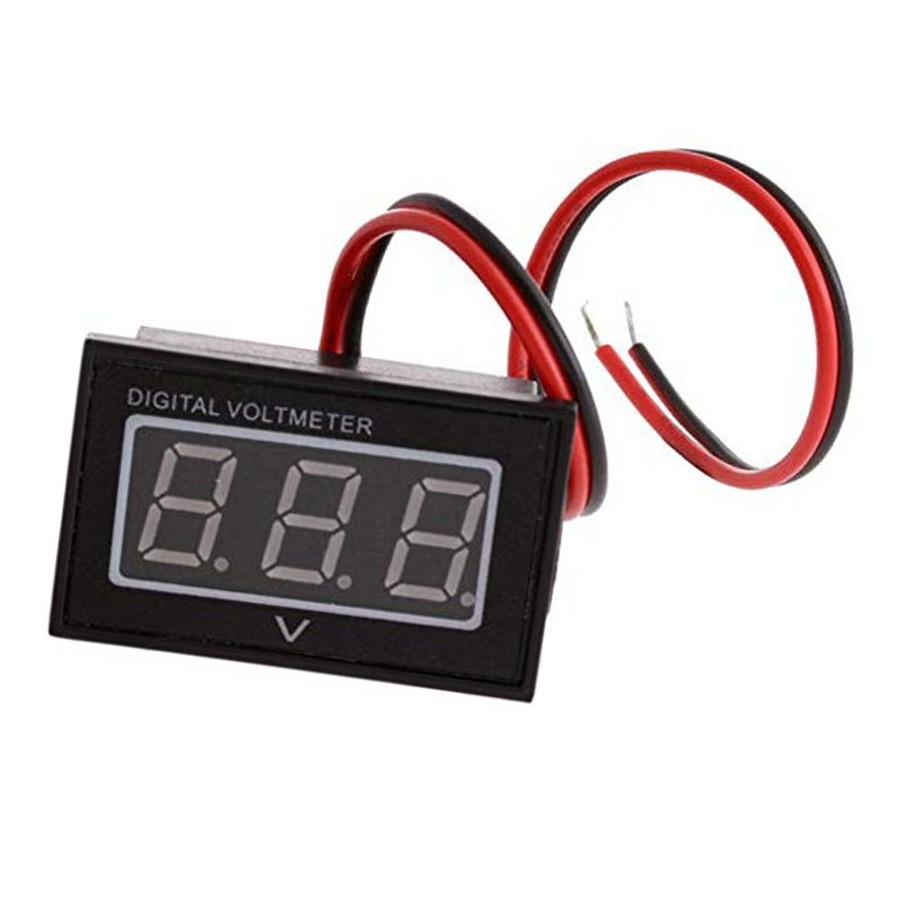 V40D Waterproof Car Battery Detector 0.36 Inch Blue LED Digital Voltmeter DC 2.5-30V Auto Gauge Mini 12V Volt Tester Panel Meter