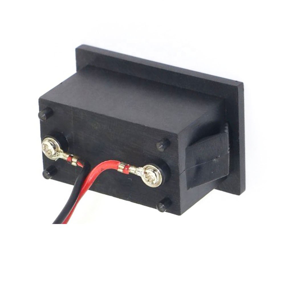 V40D Waterproof Car Battery Detector 0.36 Inch Blue LED Digital Voltmeter DC 2.5-30V Auto Gauge Mini 12V Volt Tester Panel Meter