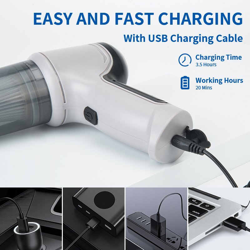 120w 9000pa 2 in 1 Hand Held Auto Cacuum Cleaner Mini Wireless Portable Handheld Cordless Car Vacuum Cleaner With High Suction