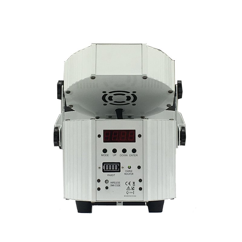 SIX PAR Wedding DMX Wireless Battery Powered 6in1 Uplight 9*10W RGBWA+UV DJ Event LED Par Light with Remote Control