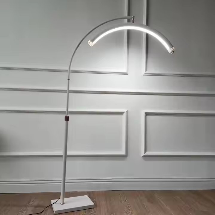 Eyelash Beauty Floor Lamp Home Live Broadcast Room Dedicated Fill Light Half Moon Lamp Pink Diamond Salon Lamp