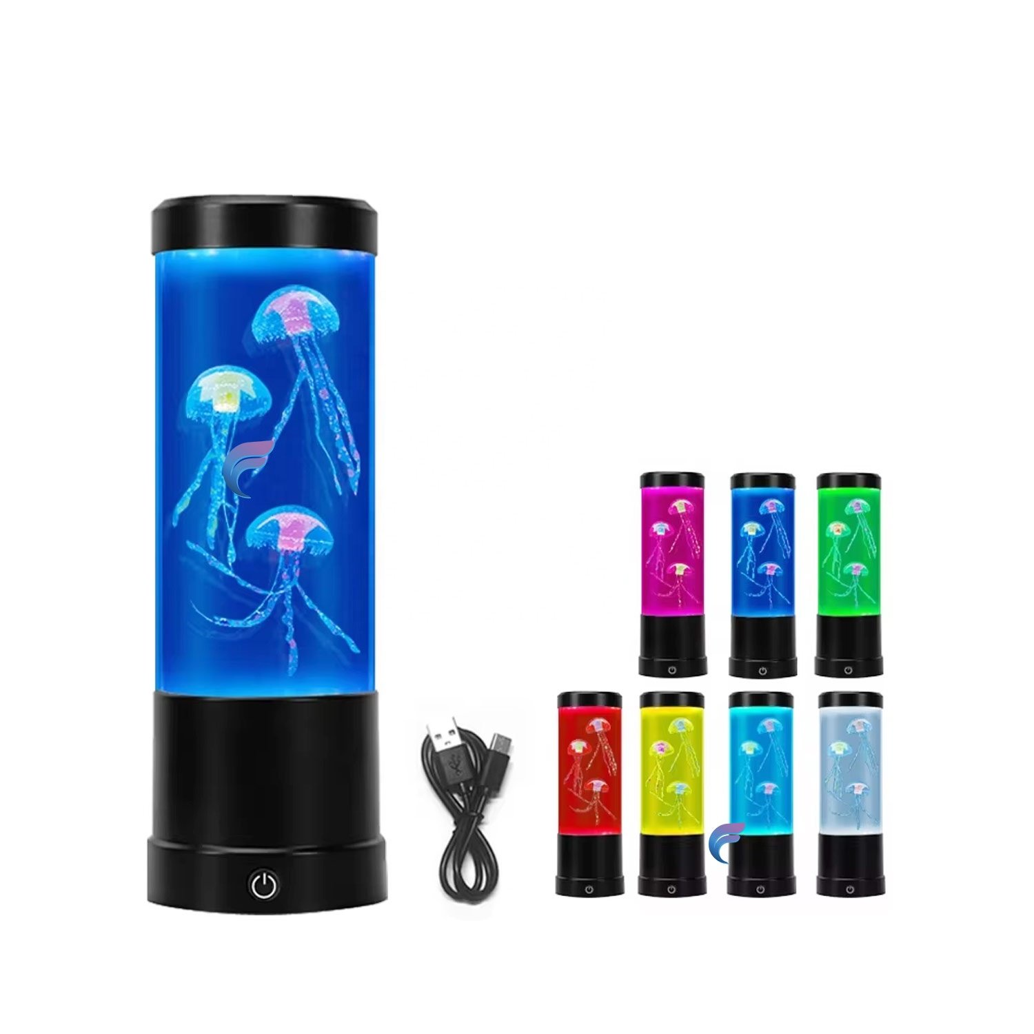 Wholesale Custom High Quality 8'' LED RGB Color Changing Liquid Floating Floor Lava Bedside Night Lamp