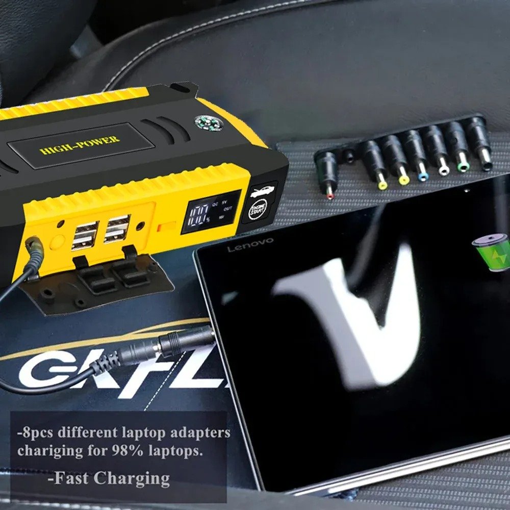 TM19B2024 Hot Sale Car Jump Starter&Power Bank&Air Pump 69800mAh Portable Car Battery Starter With Air Compressor 150PSI