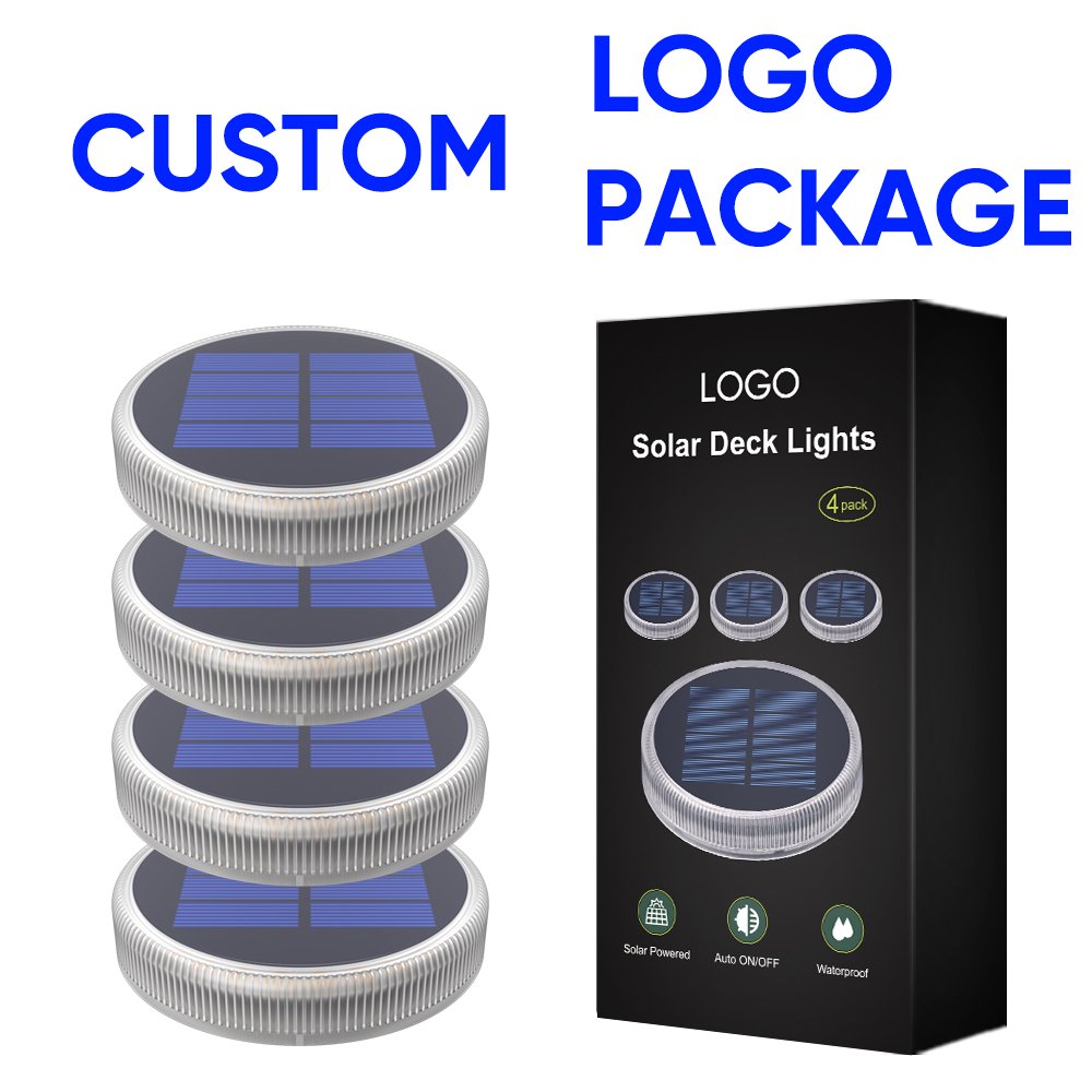 Dropshipping Waterproof IP68 Solar Powered Driveway Path Street Lamp Deck Dock Floor Light ABS Solar LED Garden Step Light