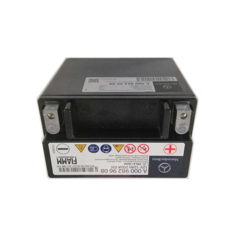 Auxiliary Backup Battery 12V 12Ah 200A for Mercedes-Benz A0009829608 for E-Class S-Class W212 W222 CLA W117