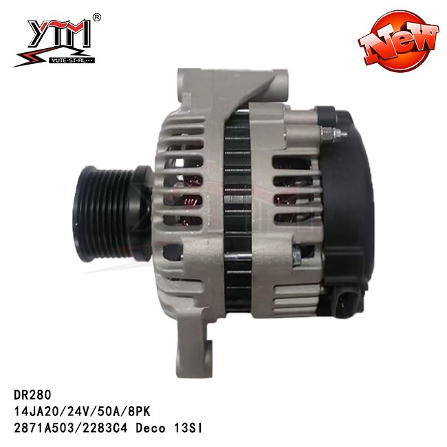 YTM Alternator DR280 24V 50A 8PK for Perkins 2871A503 2283C4 14JA20