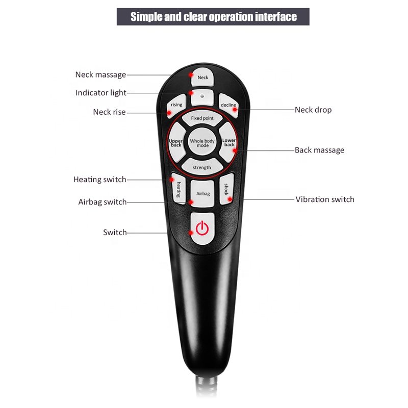 Electric Portable Vibration Lumbar Massage Seat Cover Heating Buttocks Waist Massager Deep Tissue Kneading Massage Cushion Body