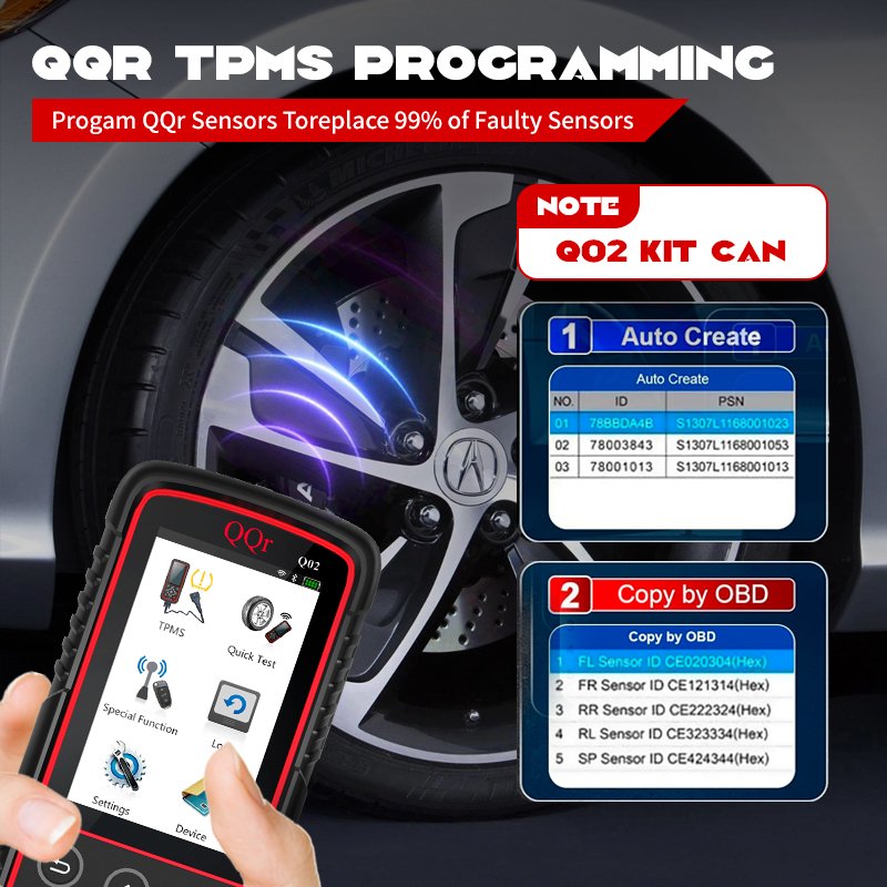 Programmable Universal Tpms 315mhz 433mhz 2 in 1 Tpms Sensor Solution Diagnostic Tool for Cars Obd Scanner Tpms Tool for BMW