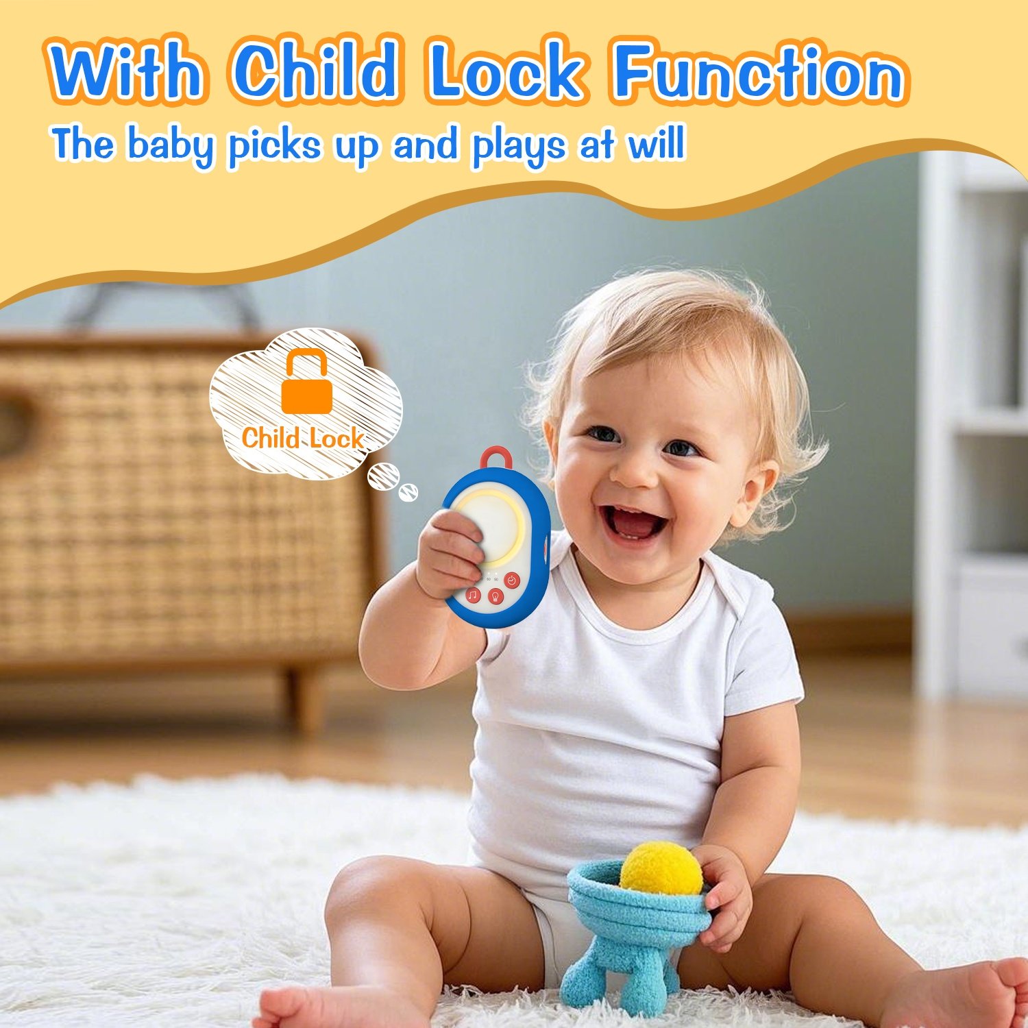 HiFiD 2025 New HFD-W31 Portable Sound Machine Baby Night Light Soothing Sound Portable White Noise Machine Baby for Sleep