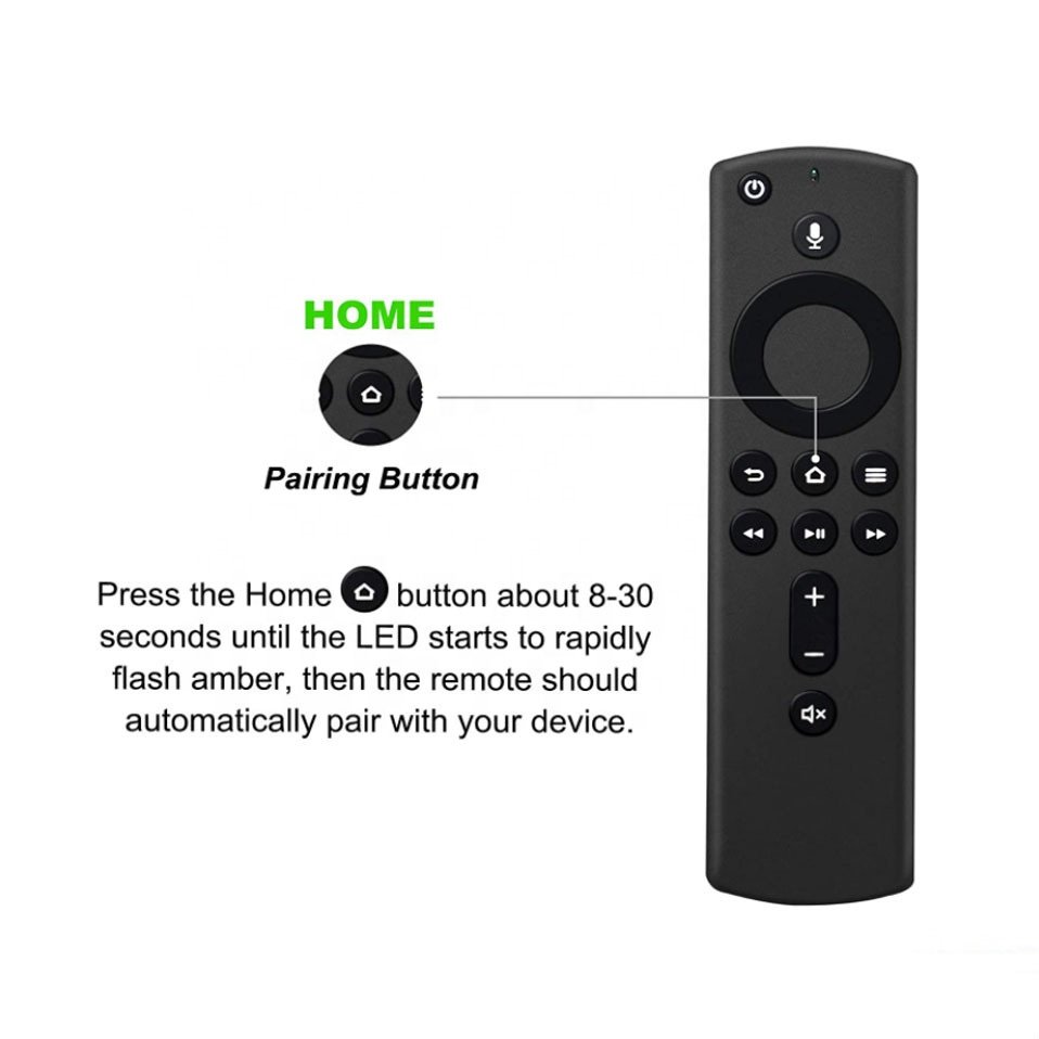 Amazon Remote Control with Volume Player Remote Control for Amazon Fire TV Stick Media Streaming Alexa Voice L5B83H NO STICK