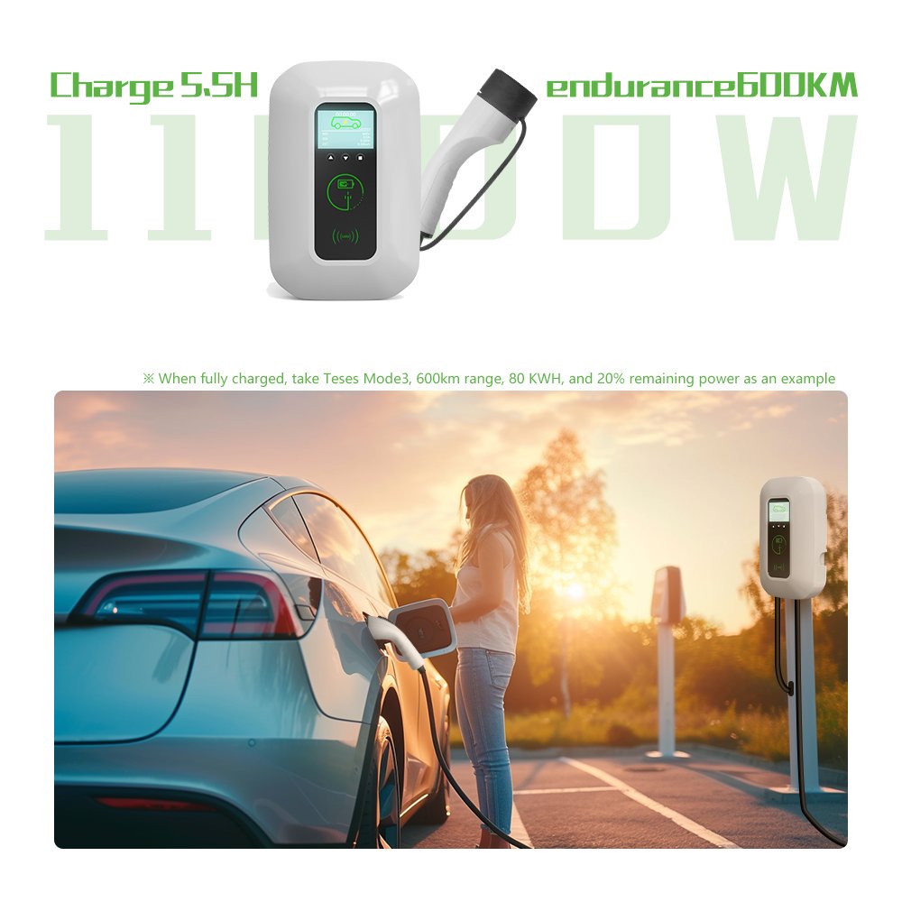 European Standard Three-phase Alternating Current 16A Current New Nengy Wall Mounted Charging Pile