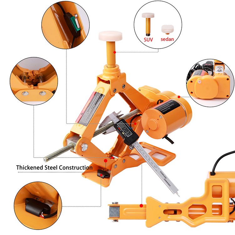 3T 42CM DC12V Portable Electric Scissor Car Jack Impact Wrench Car Lift Jack
