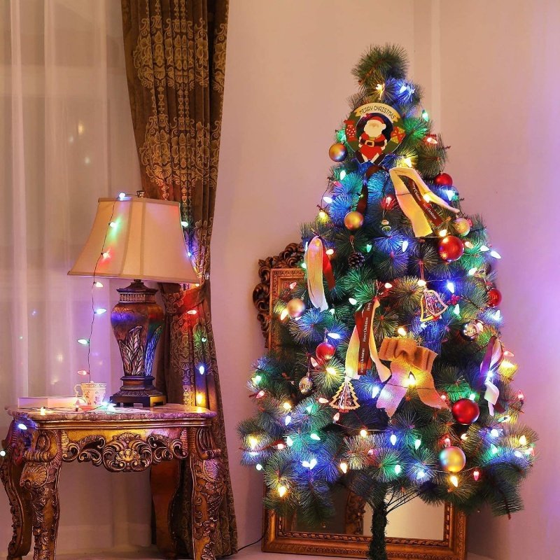 High Quality Christmas Decoration String Lights C6 Strawberry Led String Light Christmas for Outdoor Indoor Tree Decoration