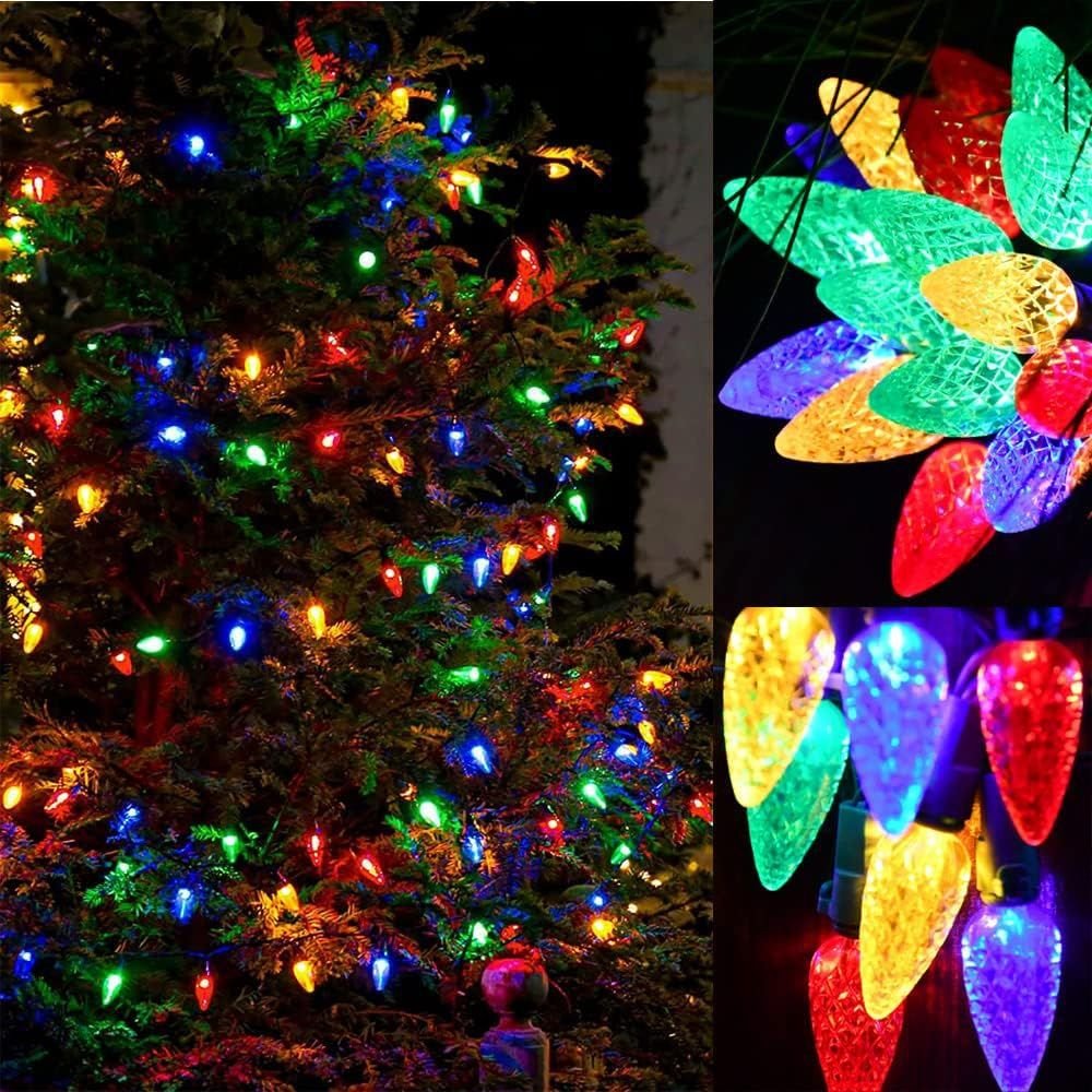 High Quality Christmas Decoration String Lights C6 Strawberry Led String Light Christmas for Outdoor Indoor Tree Decoration
