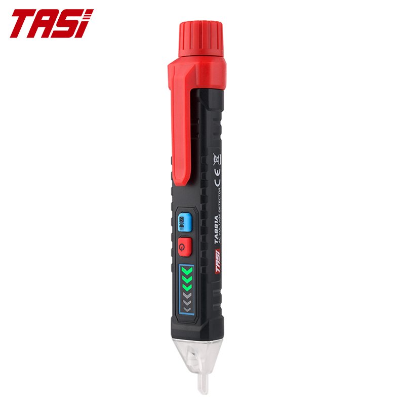TASI TA881A Double Colors Indiscators Beeper Sound Live Wire 12 to 1000V Non Contact Voltage Detector Electrical Tester Pen