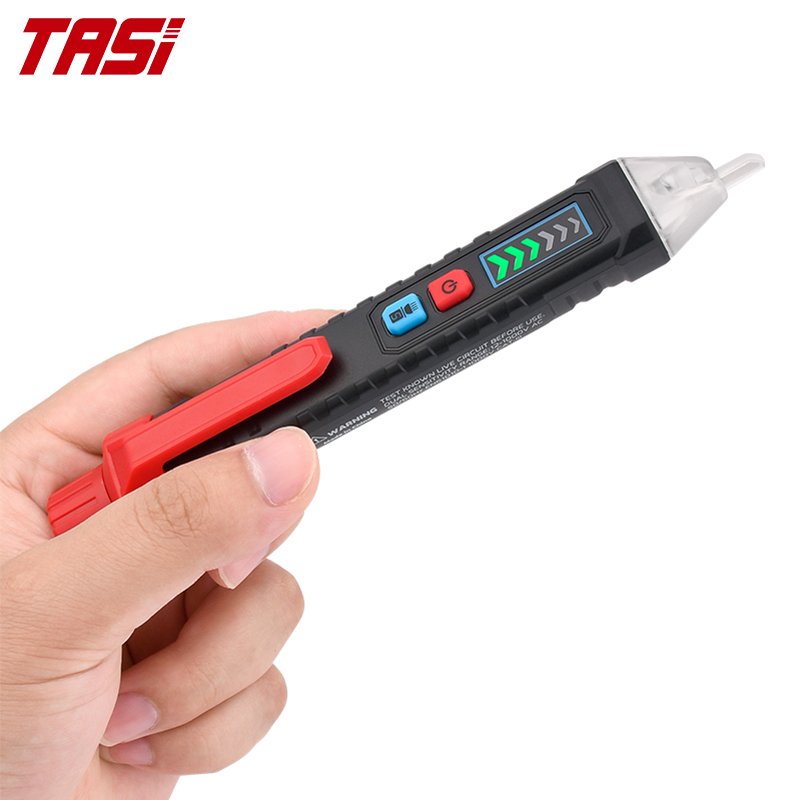 TASI TA881A Double Colors Indiscators Beeper Sound Live Wire 12 to 1000V Non Contact Voltage Detector Electrical Tester Pen