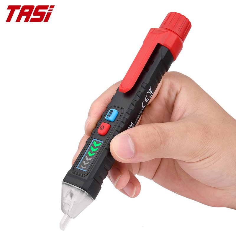 TASI TA881A Double Colors Indiscators Beeper Sound Live Wire 12 to 1000V Non Contact Voltage Detector Electrical Tester Pen