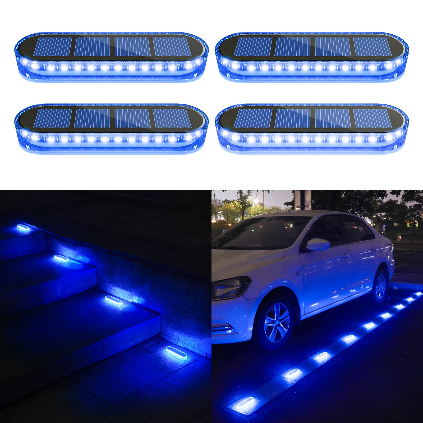 Promotion Outdoor Solar Deck Railing Lights Waterproof IP68 Solar Fence Lights Solar Deck Lights for Patio Stair Step Yard