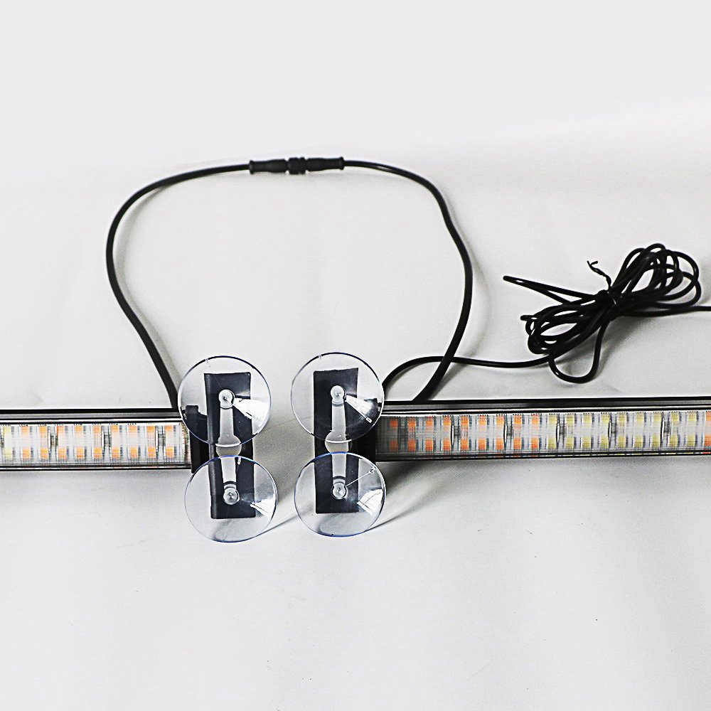 Car Truck Interior Windshield Dash Strobe Lights With Suction Cups 2in1 Front & Back Windscreen Flashing Lights Customized Color