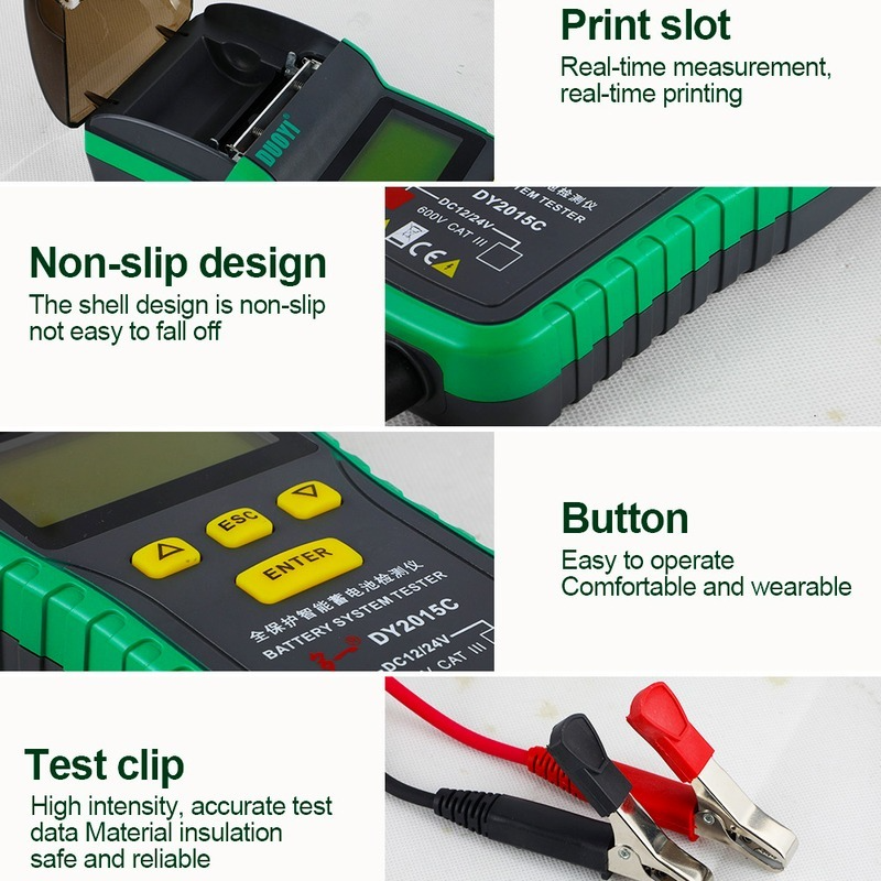 Battery System Tester DY2015C 12V/24V Battery Tester Automotive