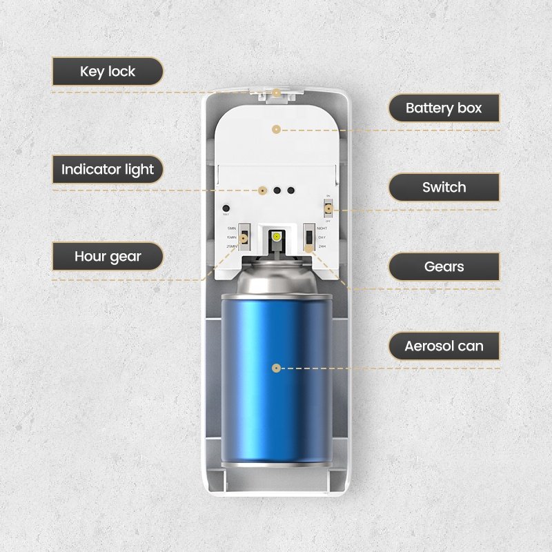 Wholesale ABS Auto Perfume Dispenser Spray Tom Walls Mounted Fragrances Indoor Bathroom Office Kitchen Sensor Smart Business