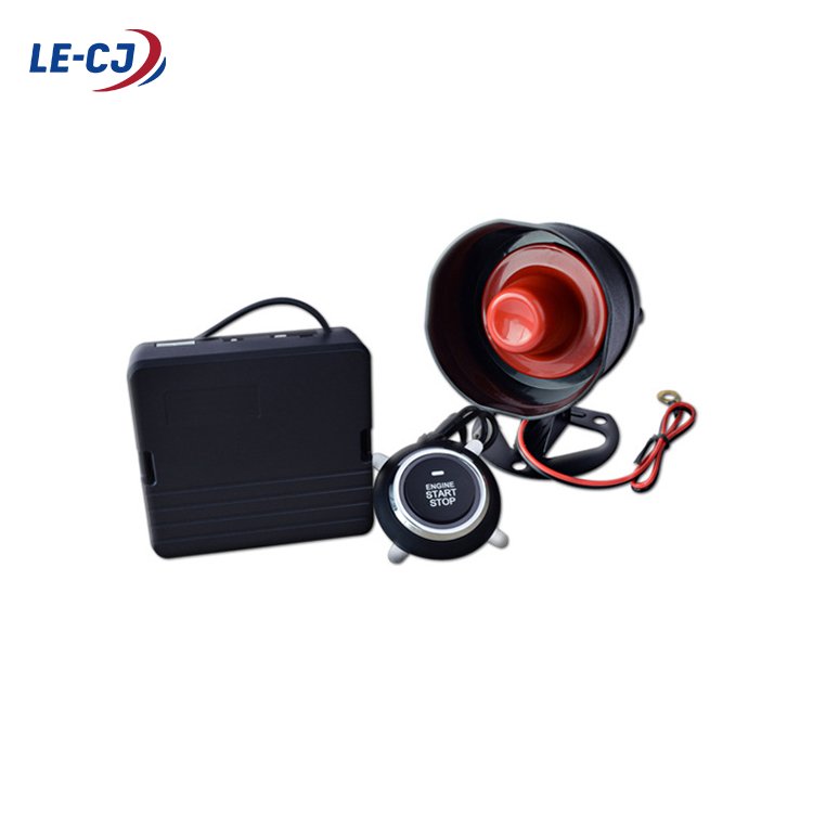 LE-CJ Car Alarm Remote Control PKE Car Keyless Entry Engine Start Alarm System Push Button Remote Starter Stop Auto With Horn