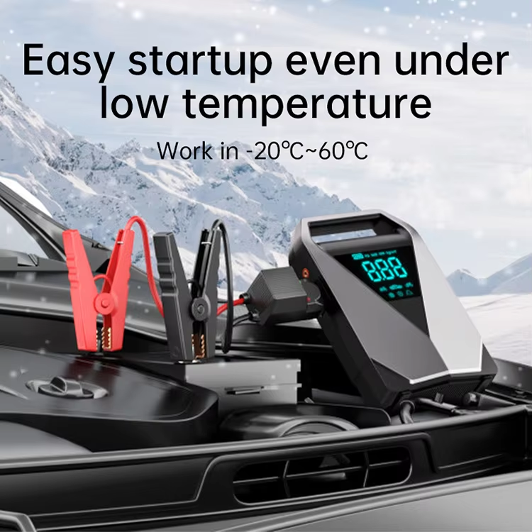 New Arrivals Mini Car Jump Starter With 12V Lithium Battery Power Bank Jump Pack With Air Compressor Booster Charger for Car