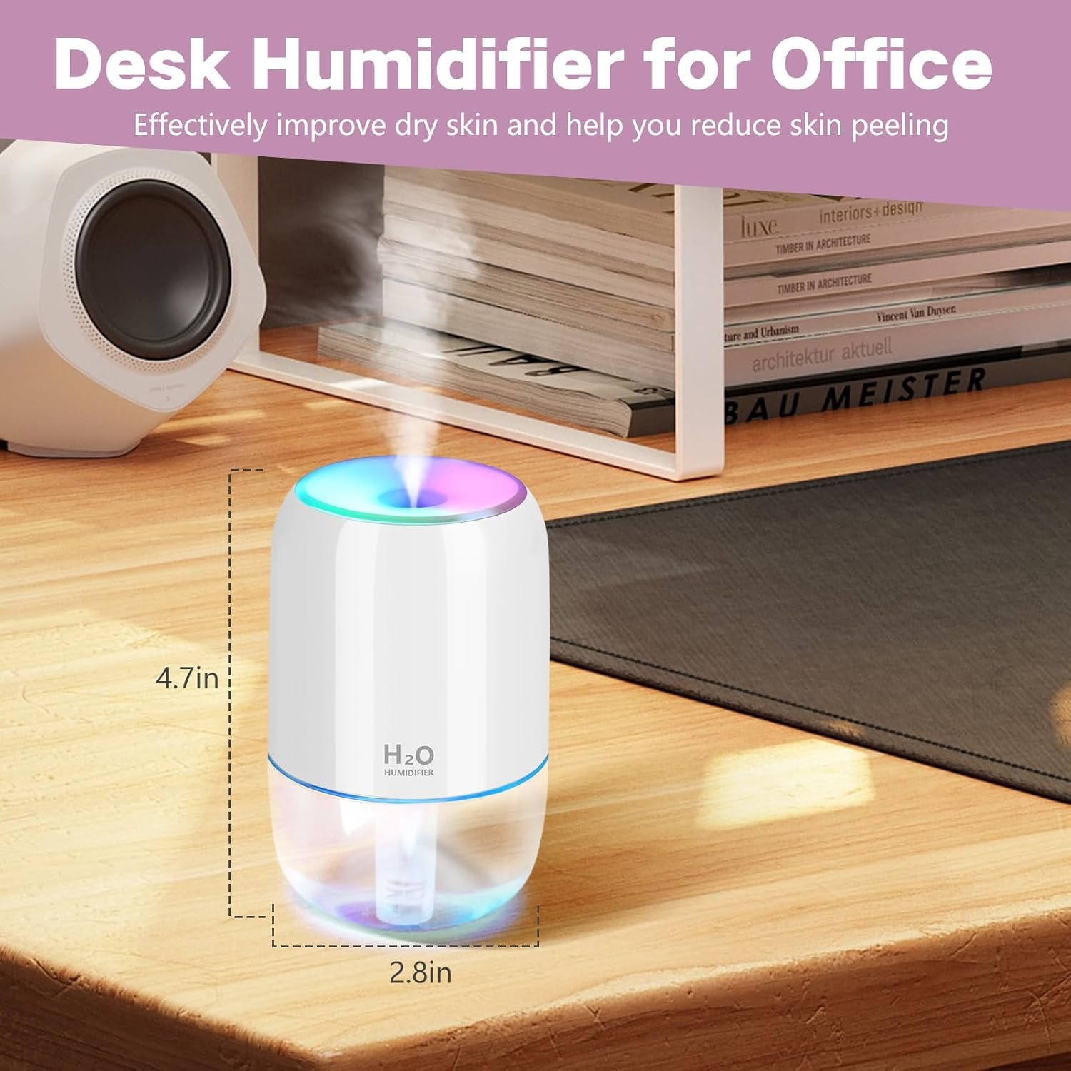 Portable Humidifier Air Diffuser Car Mini Ultrasonic Atomizer USB Air Humidifier for Home Hotel Car School