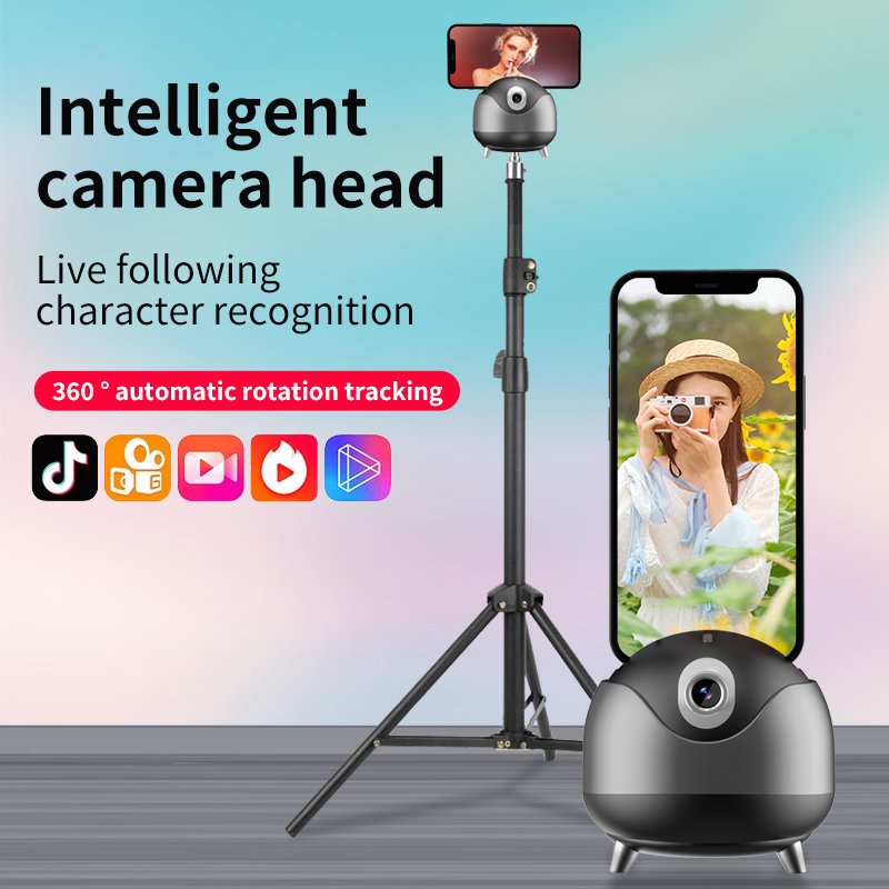 360 Rotation Automatic Tracking Smart Shooting Phone Holder AI Auto Face Tracking Tripod Gimbal Stabilizer for Live Vlog