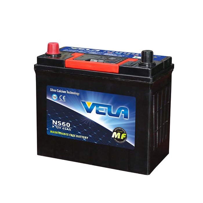 Fast Charging Lead- Acid MF Rechargeable Auto Battery NS60 12v 45ah Car Battery for Car Starting