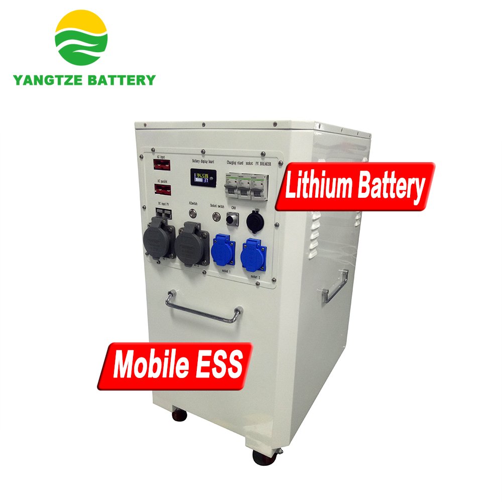 ESS Portable Mobile 8KWH 10KWH 15KWH Lithium Solar Energy Storage System Lifepo4 Battery With Mppt Inverter EV Charging