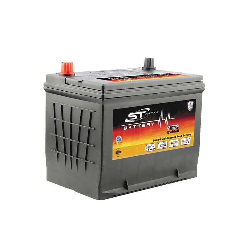 Car Battery Hot Sale JIS Standard 55D23 MF 12V55AH N50 Manufacture