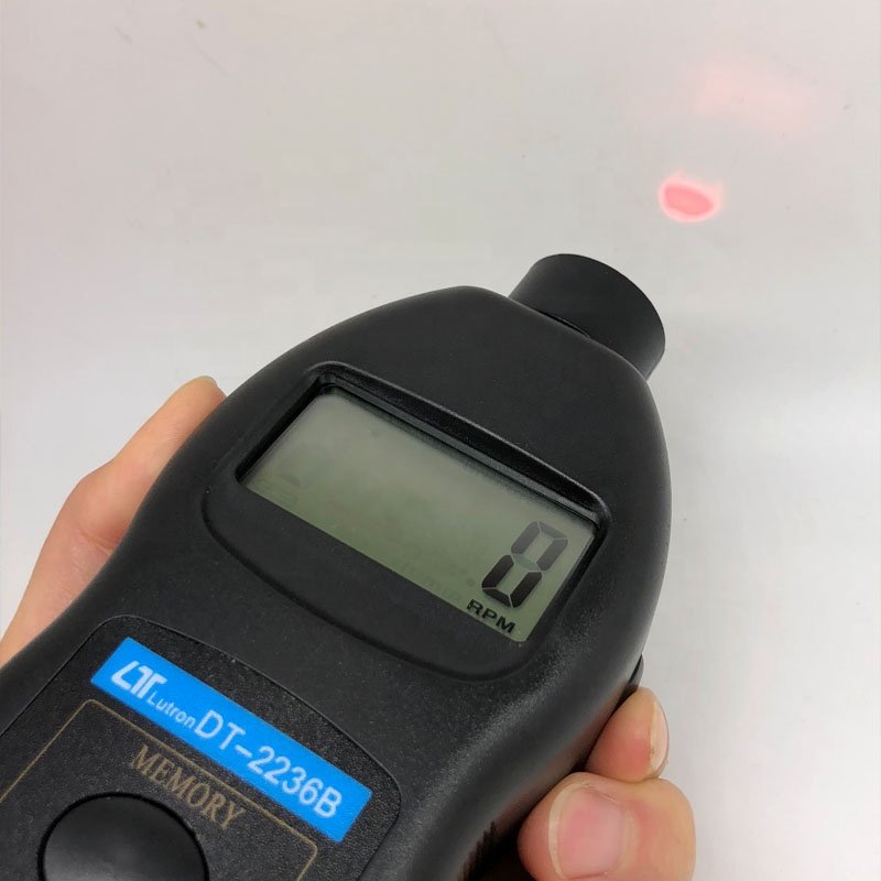 2 in 1 Digital Motor Speed Gauge Meter Contact and Non Contact Auto Gauge Tachometer Motorcycle Tachometer RPM Tester DT2236B