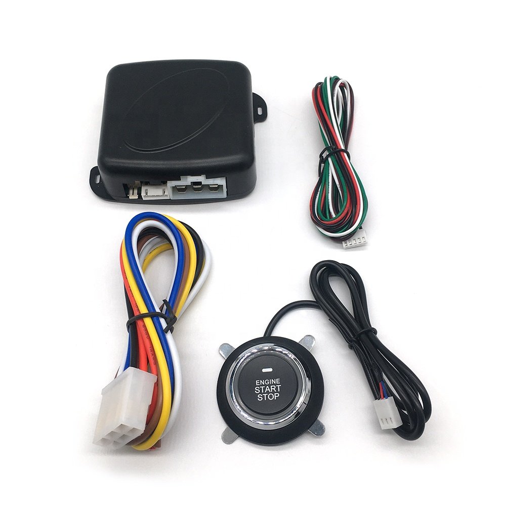 Drop Shipping Easy to Install Push Button Start Stop Engine System Remote Start System for Car Alarms Sistema De Arranque Botón