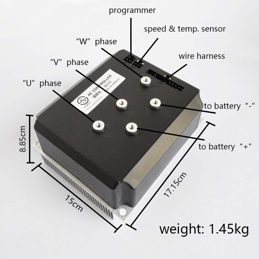 SHINEGLE 5KW 7.5KW 10KW 48V 60V AC Motor High Torque Motor for Passenger Car EV Conversion Kit Gasoline Electric Vehicle