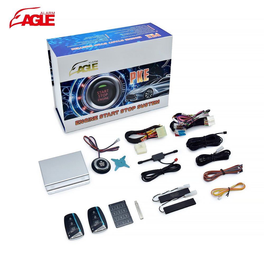 Quality Anti-theft Security Alarm 2.4GHz RFlD Auto Lnalmbrico Engine Lock Car Lmmobilizer System Wireless PKE for Car