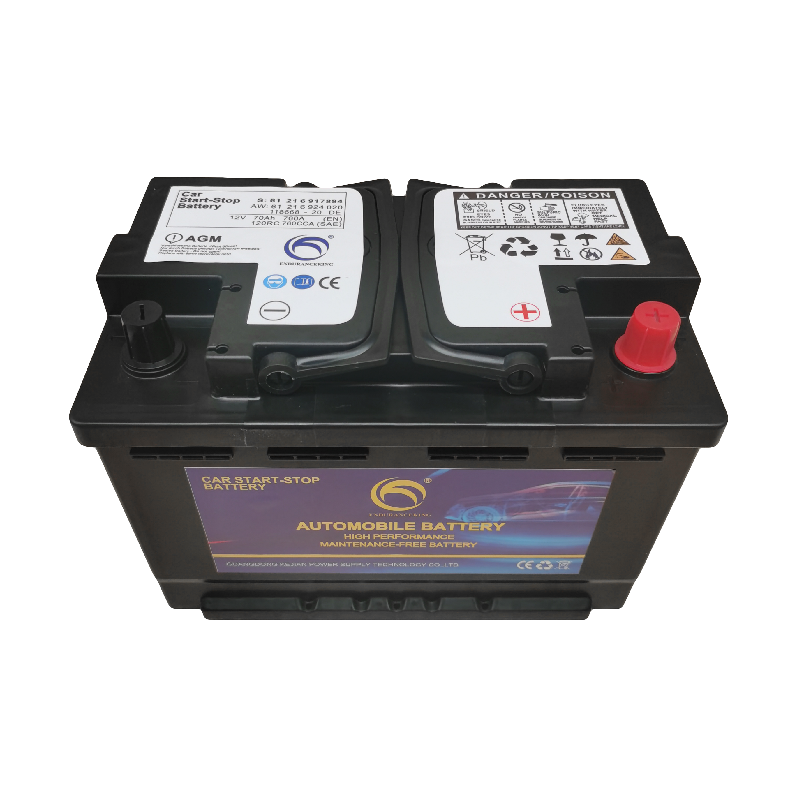 Wholesale Suppliers New Car Batteries 12V 70AH Maintenance-Free Automotive H6-70L 57520R/L(190) Lead Acid Auto Starting Battery