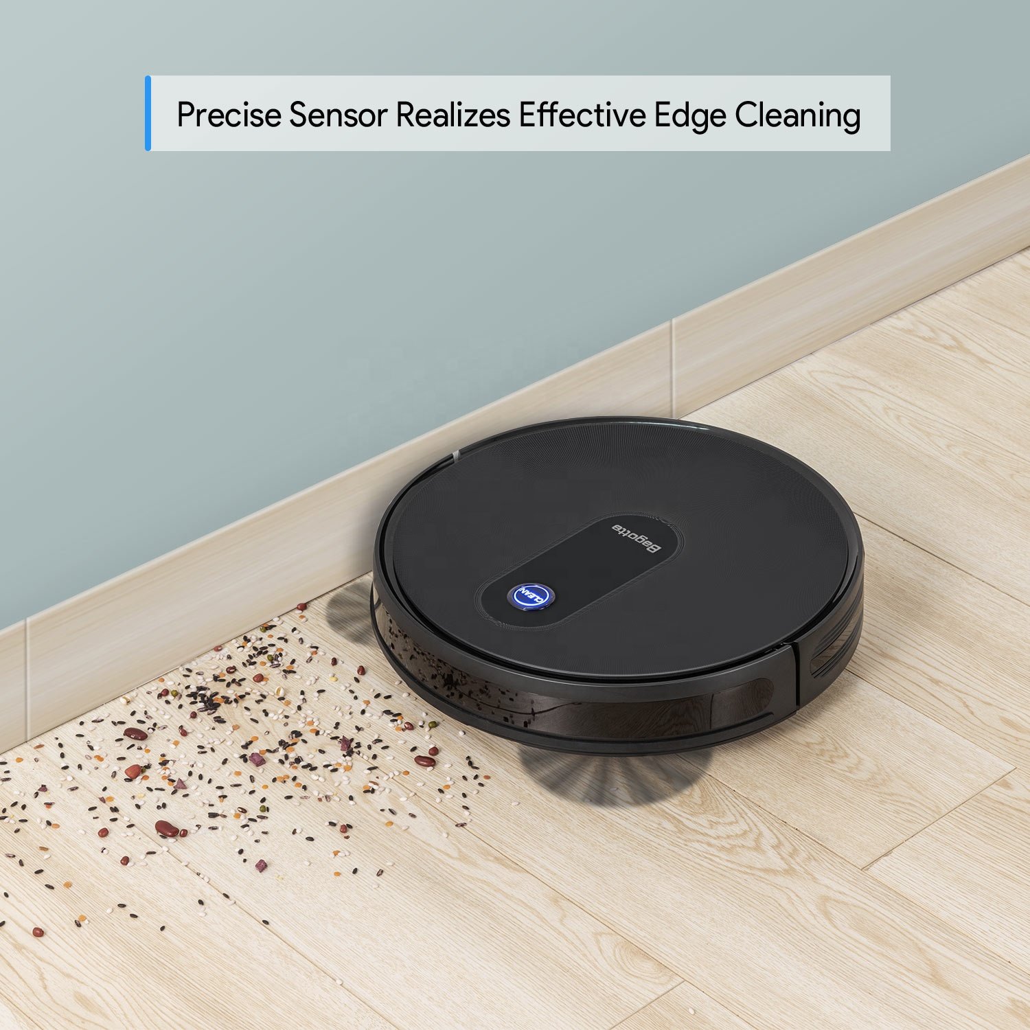 Bagotte BG600 Portable Flexible Noise Reduction System Private Label Wireless Robot Cleaner Auto Vacuum