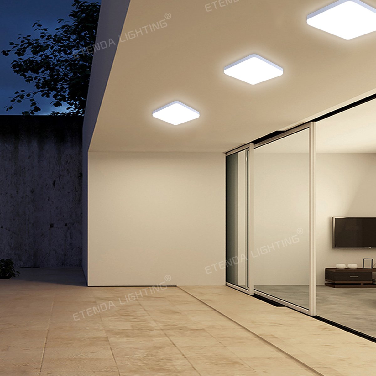 Factory Price 40w 60w 100w 200w 300w 400w 500w 600w 1000w Rechargeable Round Outdoor Solar Indoor Ceiling Light