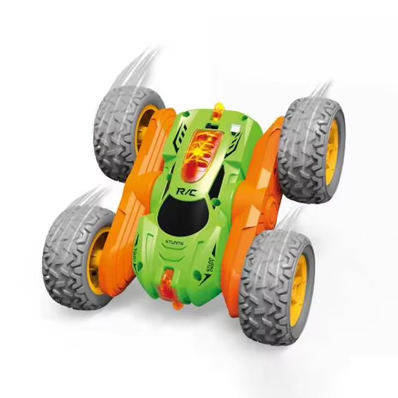 MERRYCOO HOT SALE High Speed Stunt Rc Car with Light 2.4G Remote Control Rotation Double Side Driving Stunt Car for Kids