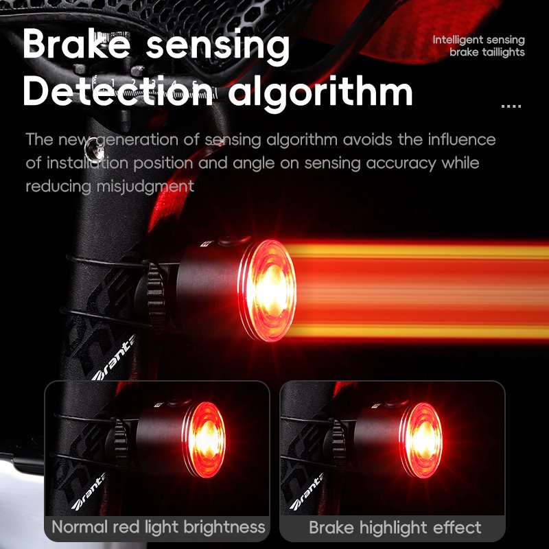 Team Sync Tail Light Auto Brake Sensing Bicycle Rear Light LED Rechargeable Waterproof Cycling Taillight