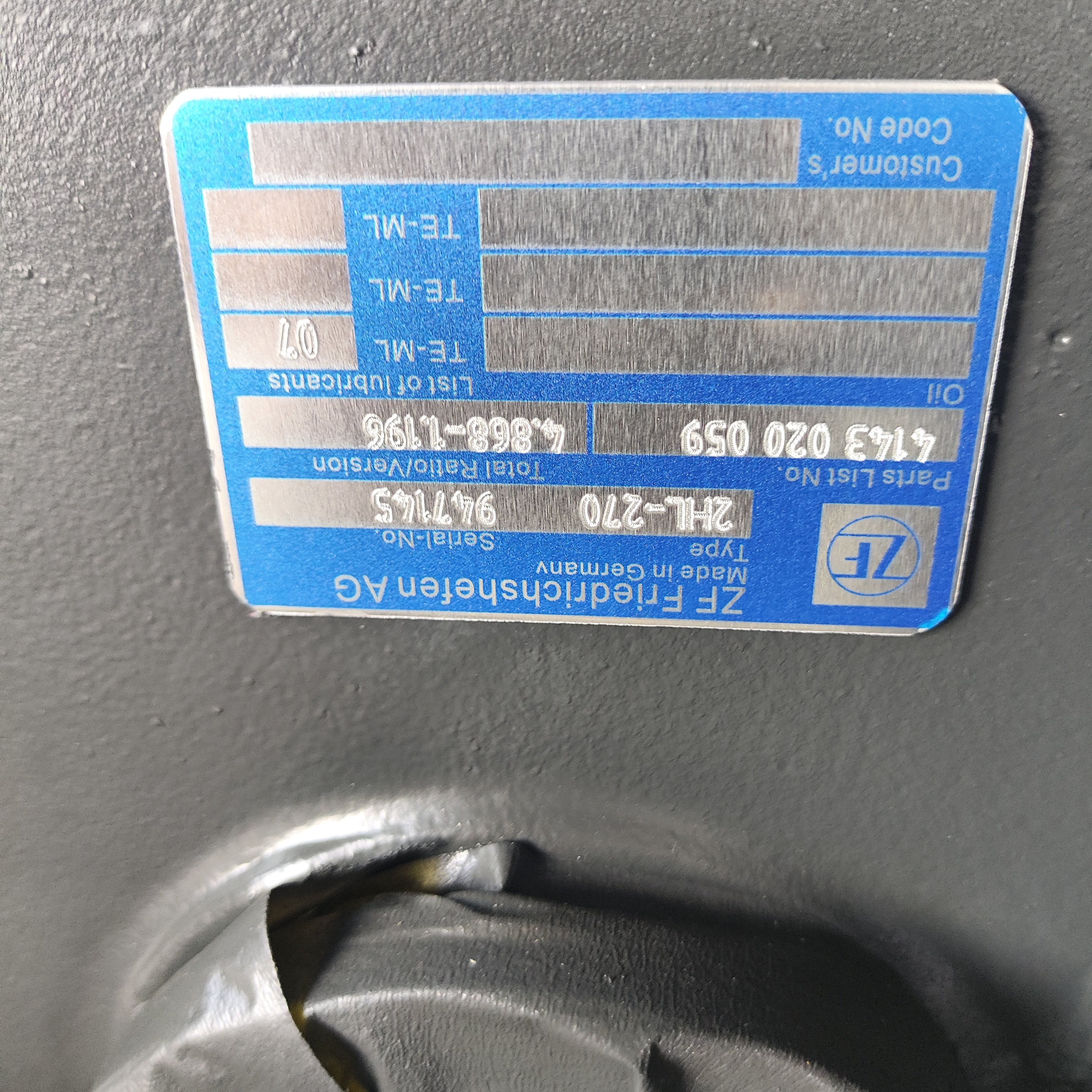 Excavator Auto Travel Motor Gearbox New Transfer Gearbox 4143 020 059 VOE 14643849 for Volvo Construction Equipment